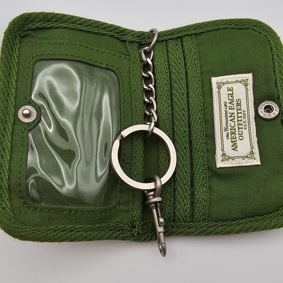 American Eagle Outfitters Keychain Card Holder Wallet Preppy Retro Style Logo - Picture 4 of 14